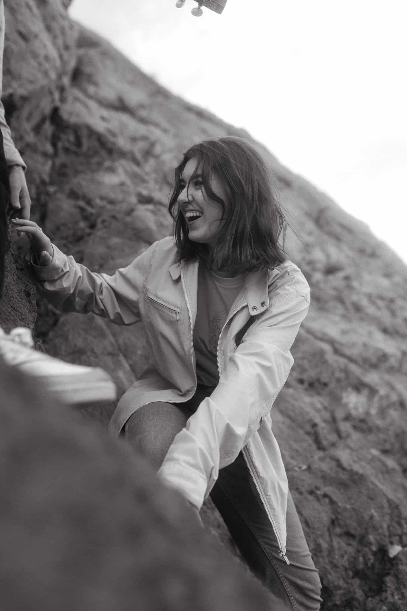 Couples photoshoot on a beach near Barcelona