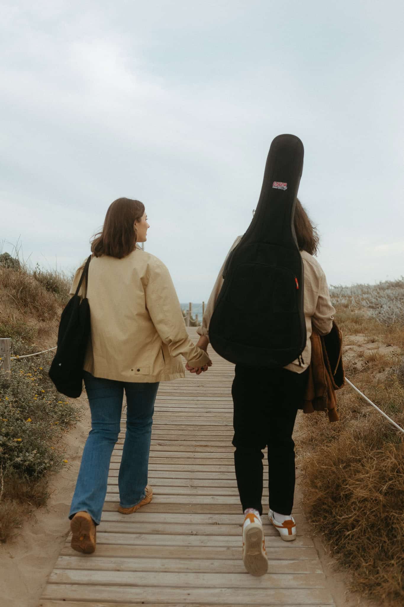 Couples photoshoot on a beach near Barcelona