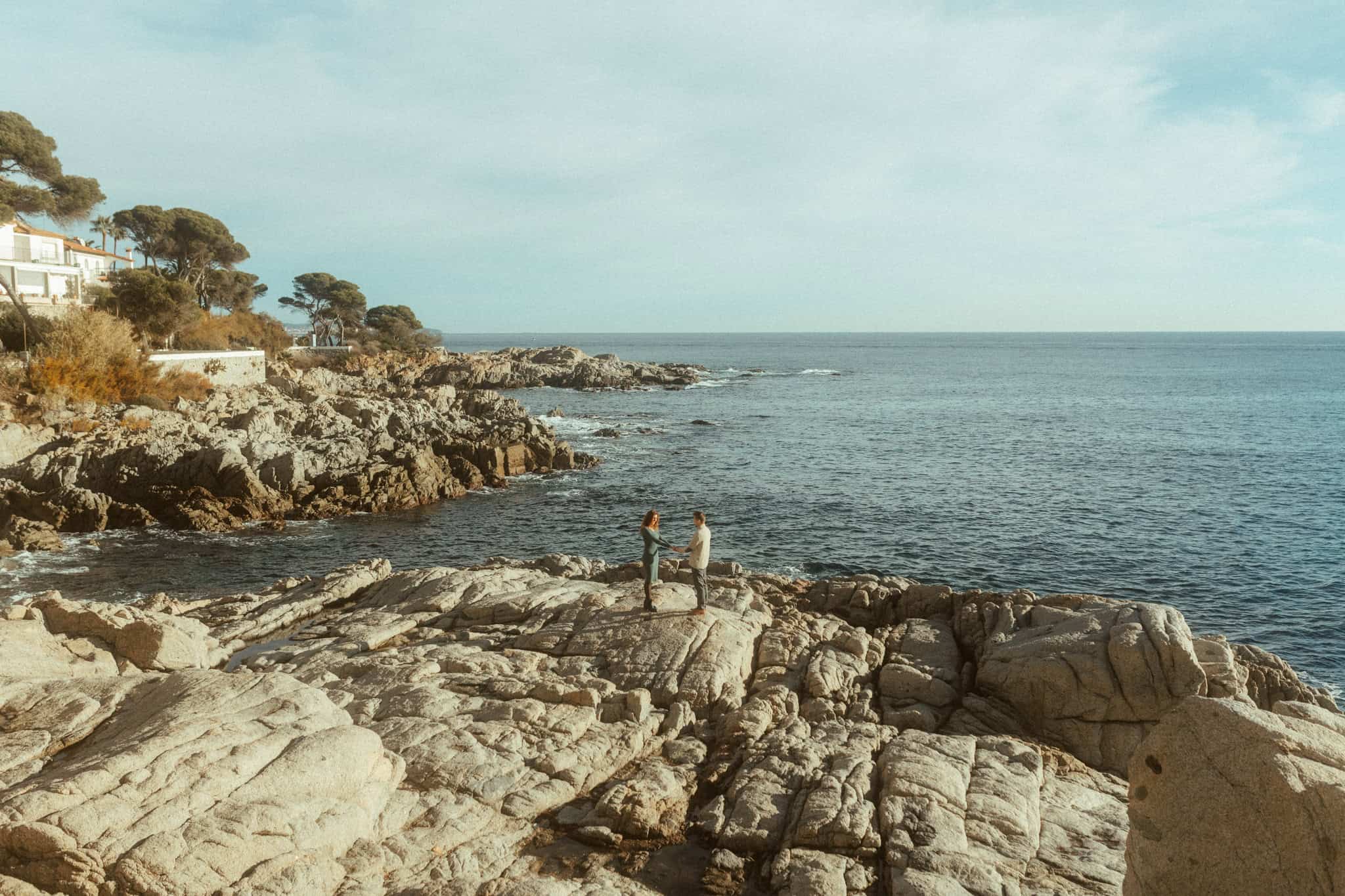 Proposal photo session in the coast of Costa Brava