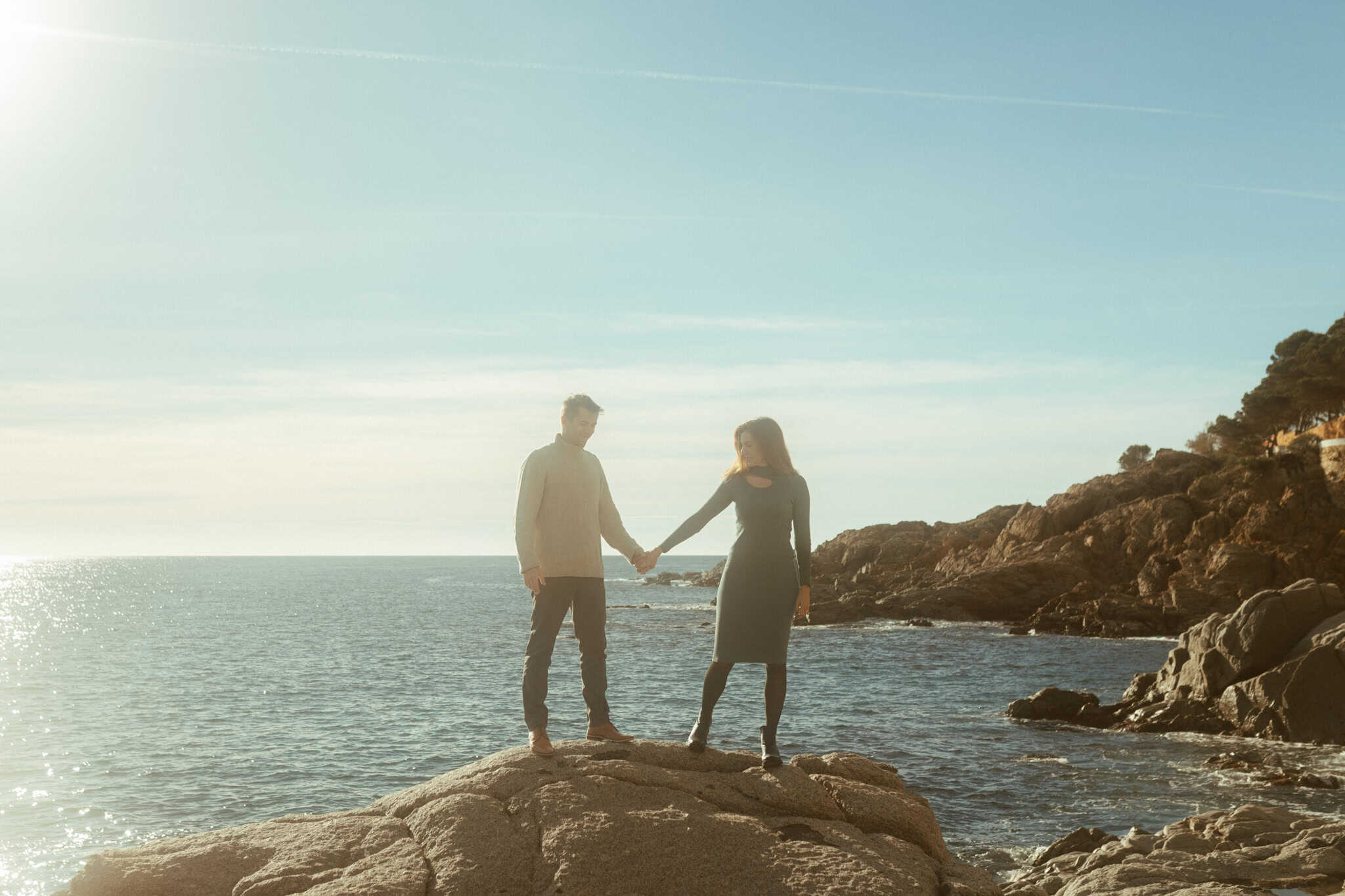Proposal photo session in the coast of Costa Brava