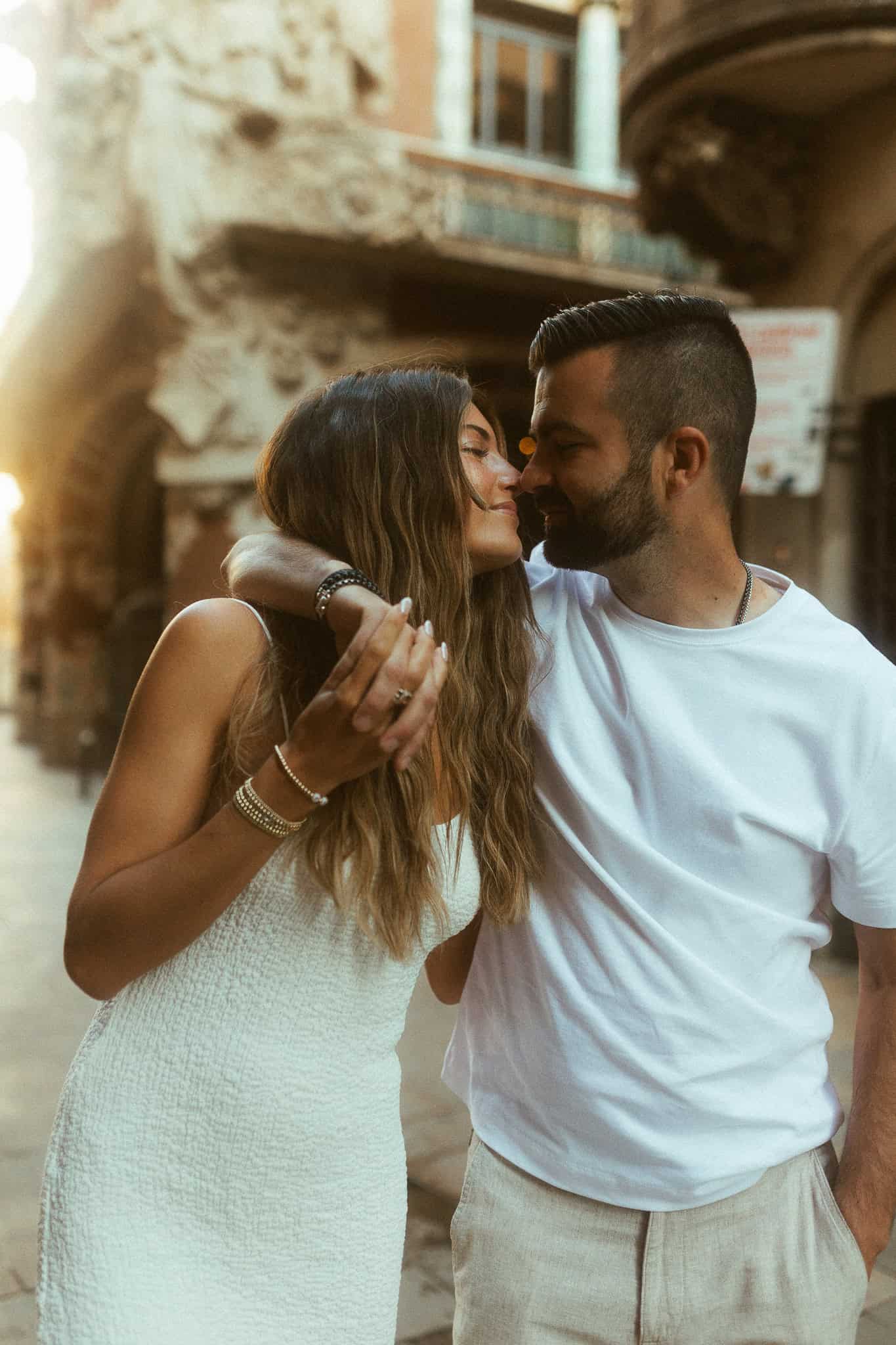 Couples Photoshoot Barcelona's old town