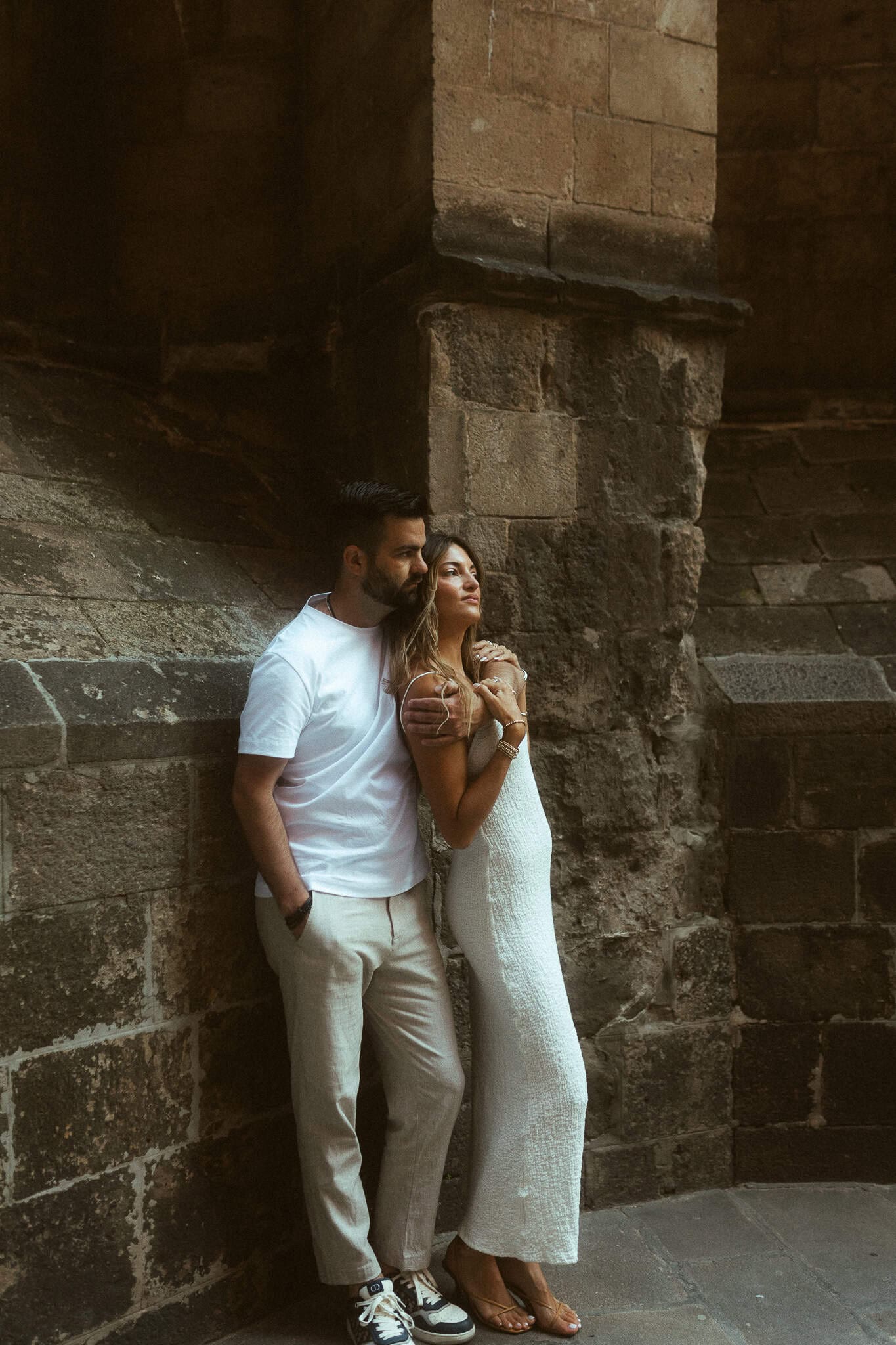 Couples Photoshoot Barcelona's old town
