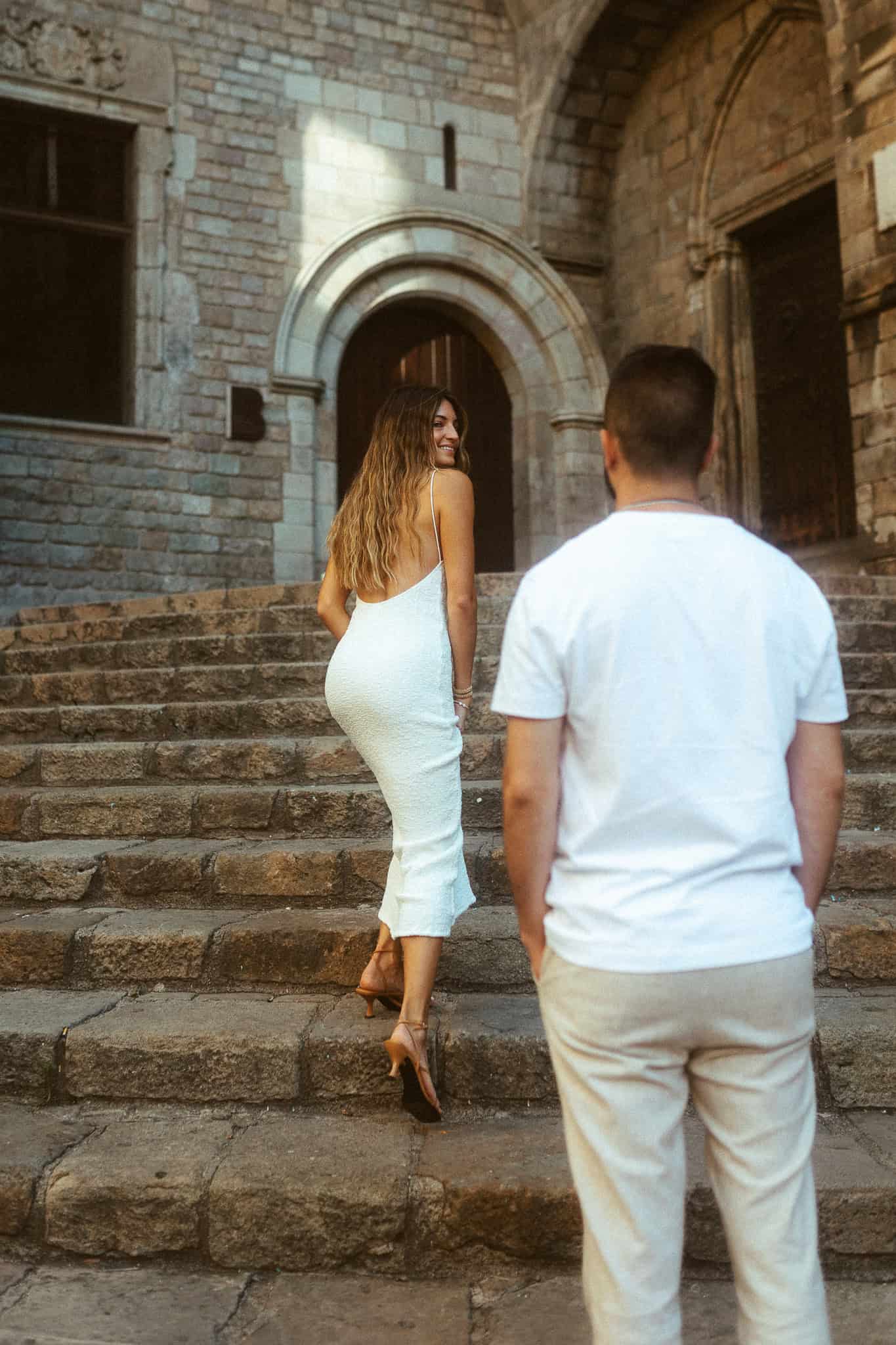 Couples Photoshoot Barcelona's old town