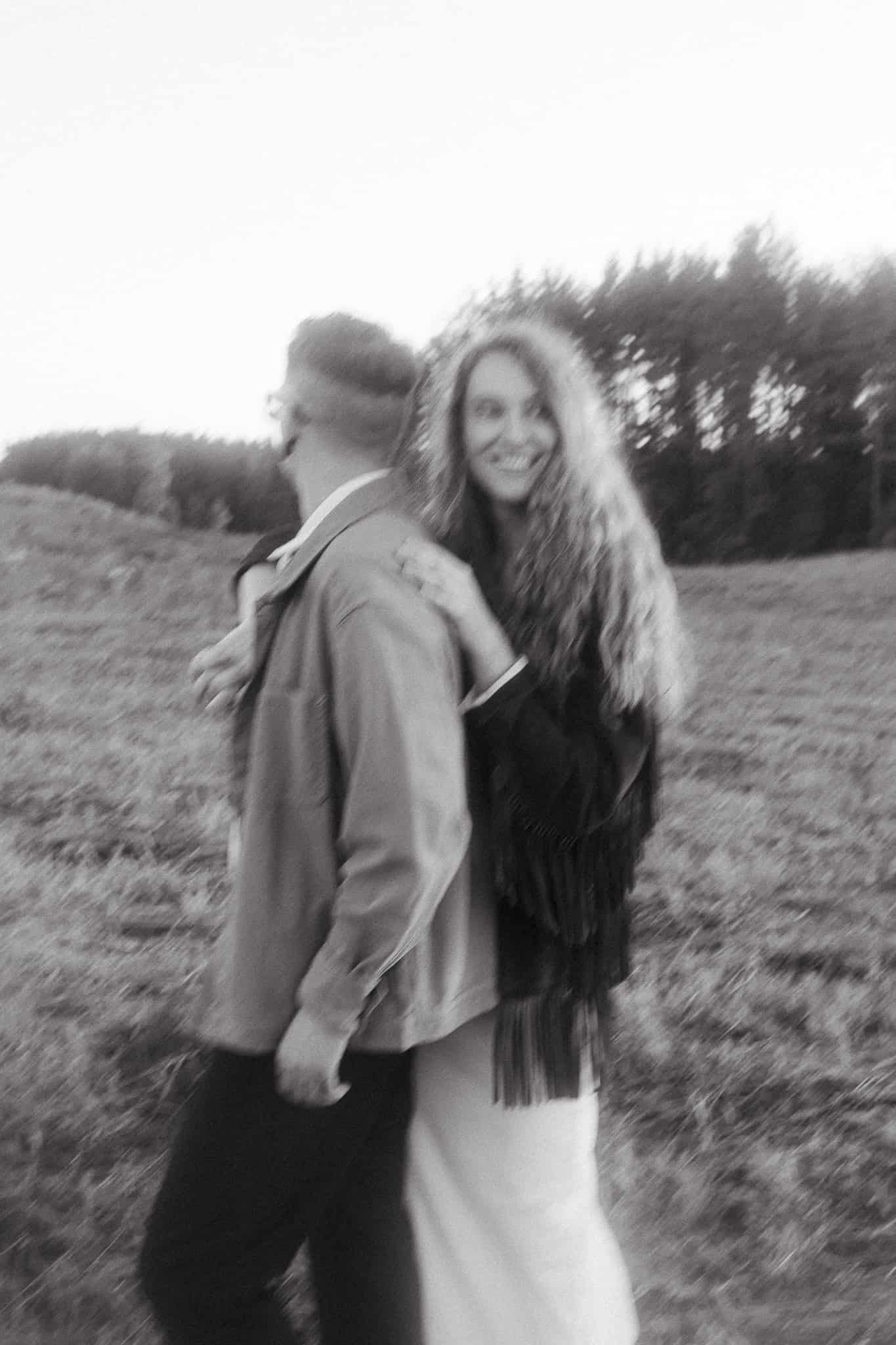 Creative couples photoshoot in nature