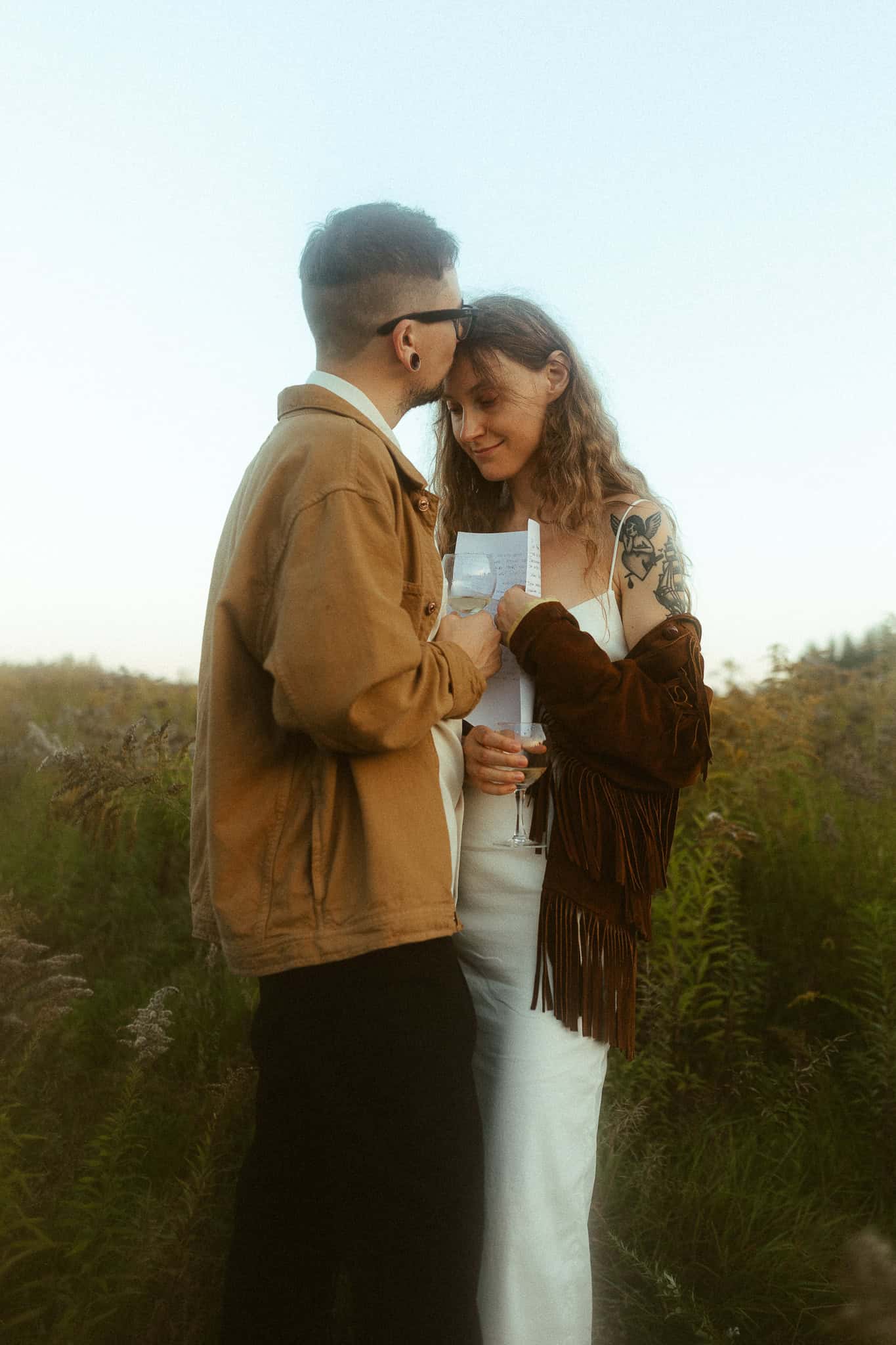 Creative couples photoshoot in nature