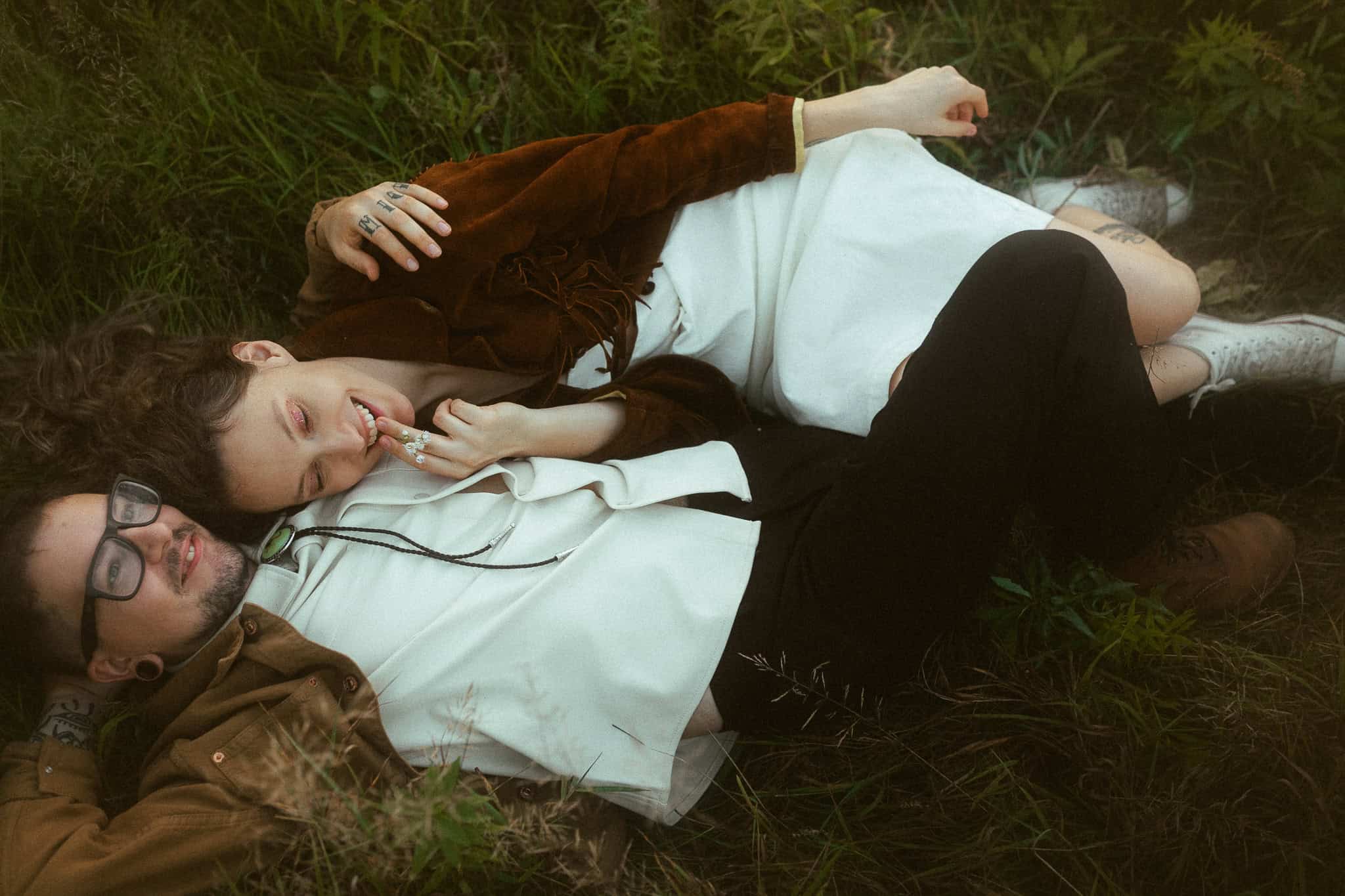 Creative couples photoshoot in nature