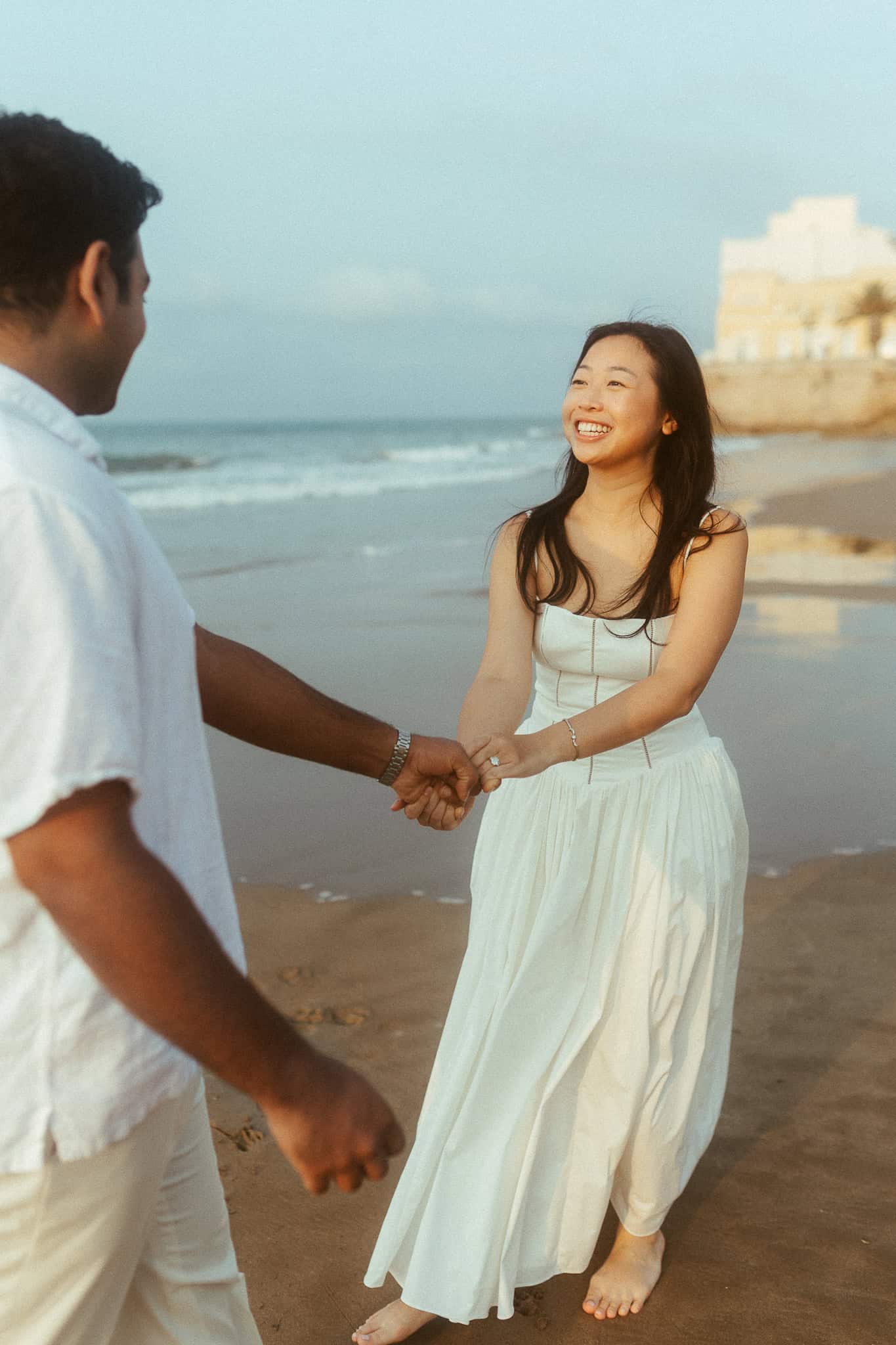 Couple Photoshoot in Sitges beach