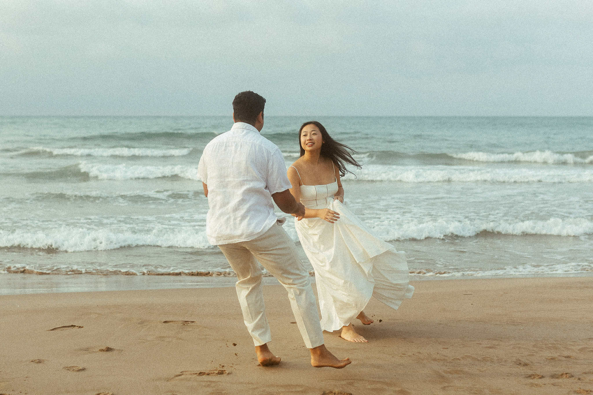 Couple Photoshoot in Sitges beach