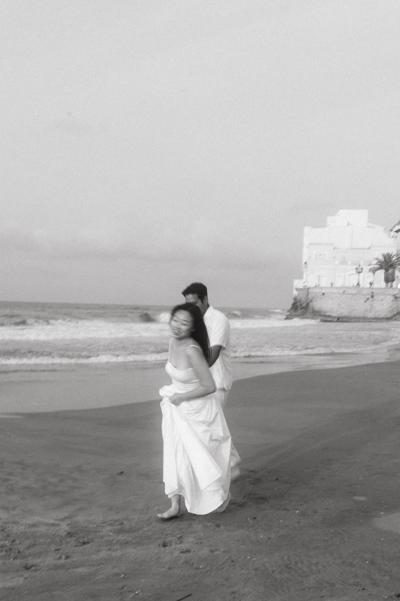 Couple Photoshoot in Sitges beach