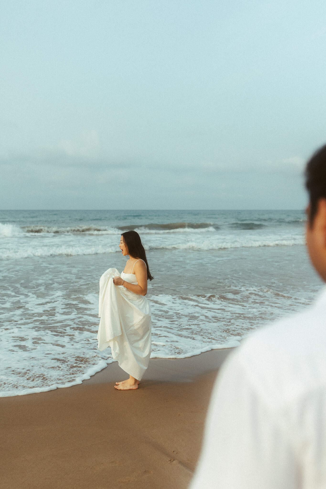 Couple Photoshoot in Sitges beach