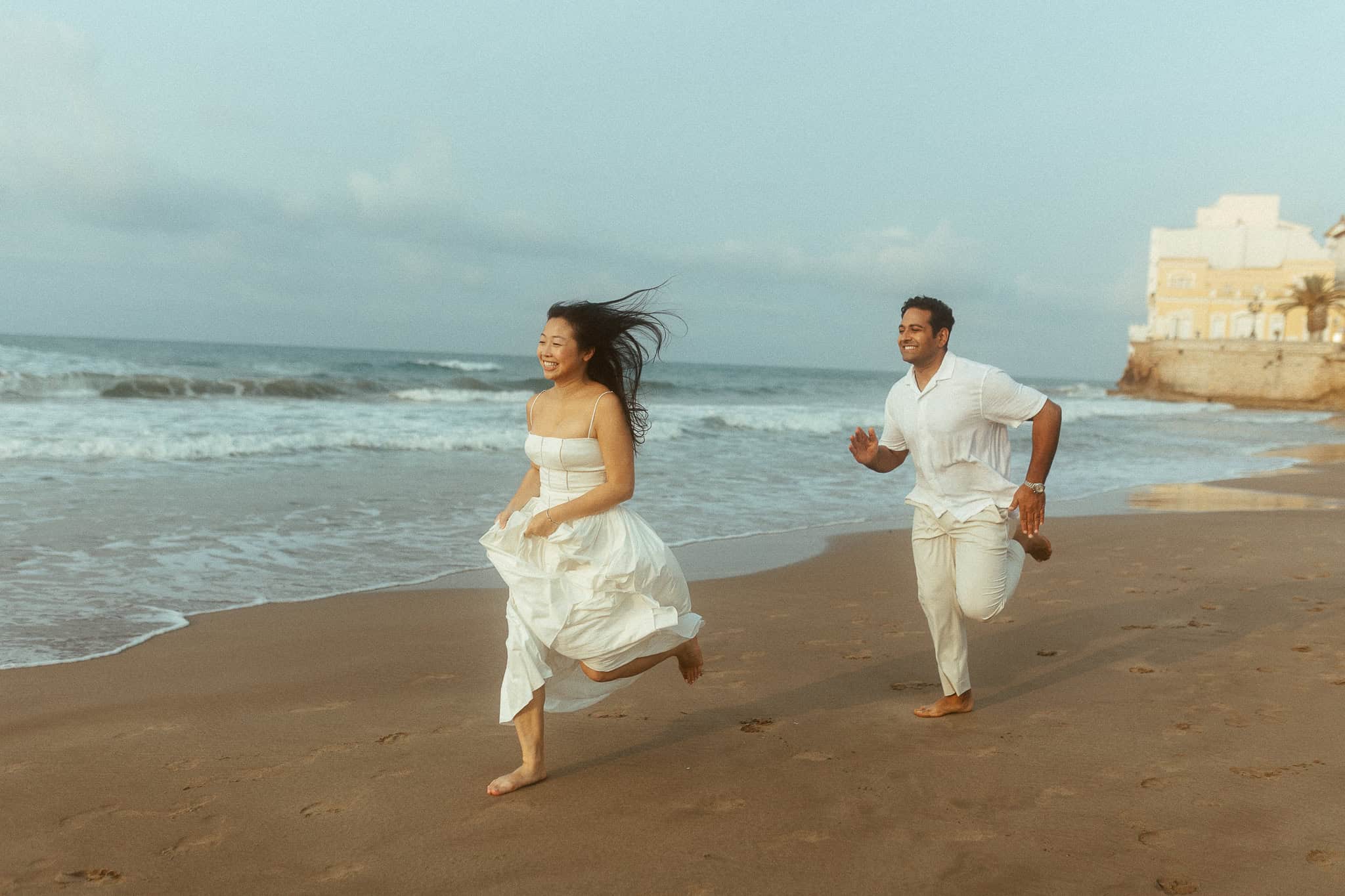Couple Photoshoot in Sitges beach