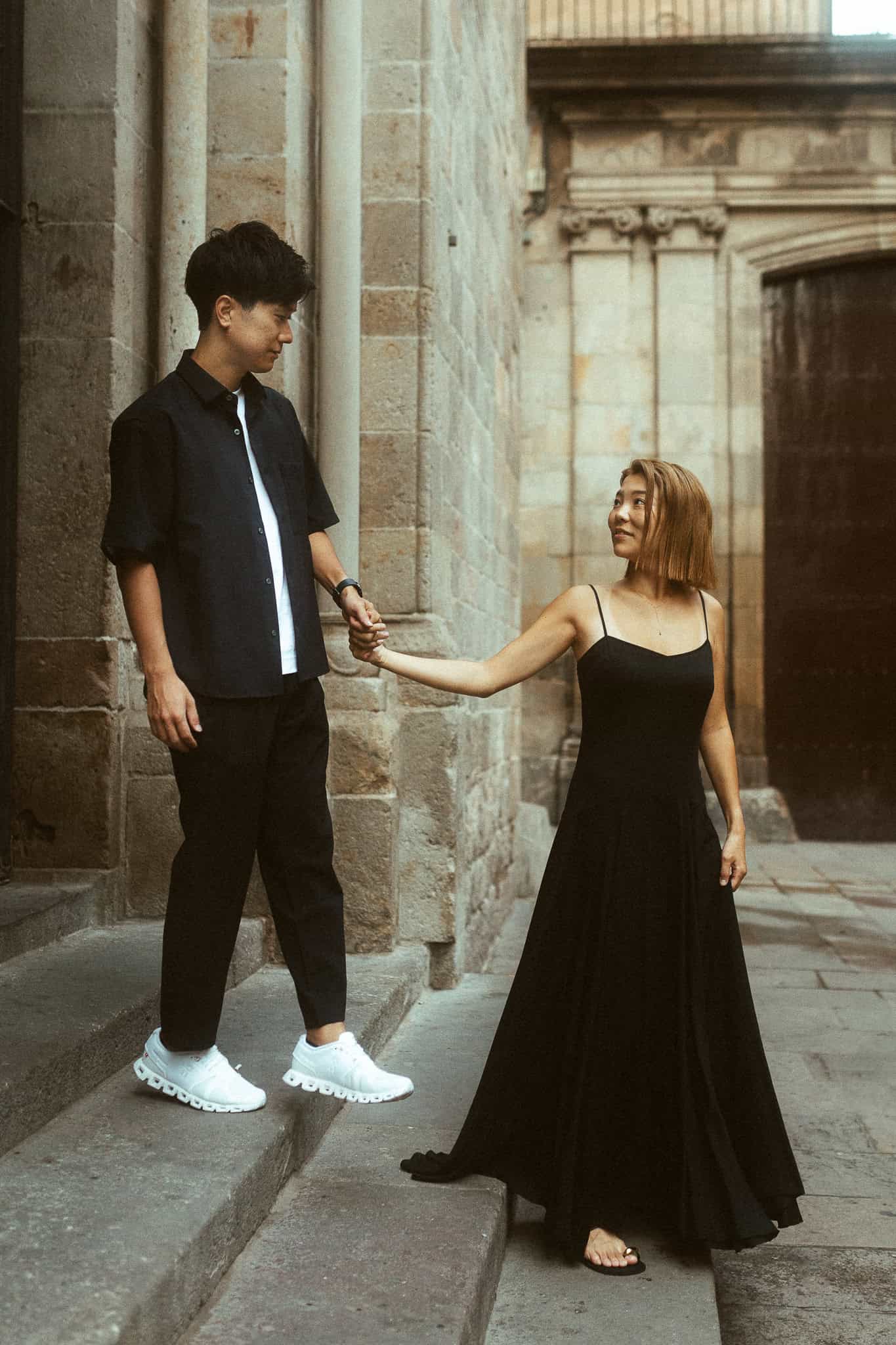 Couples Photoshoot in Gothic quarter, Barcelona