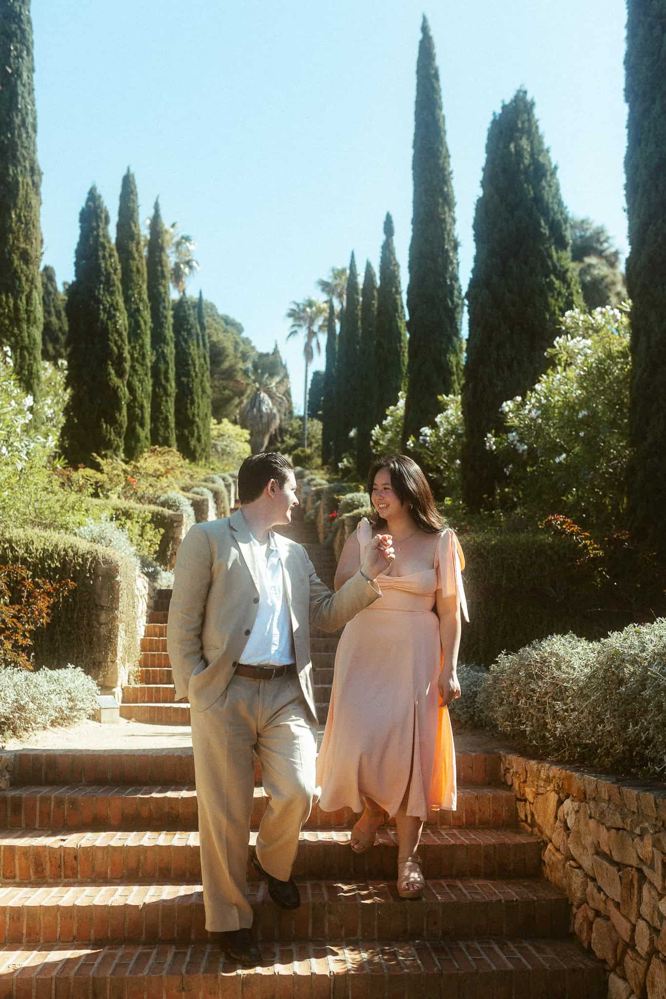 Surprise Proposal Photoshoot in Marimurtra botanical gardens