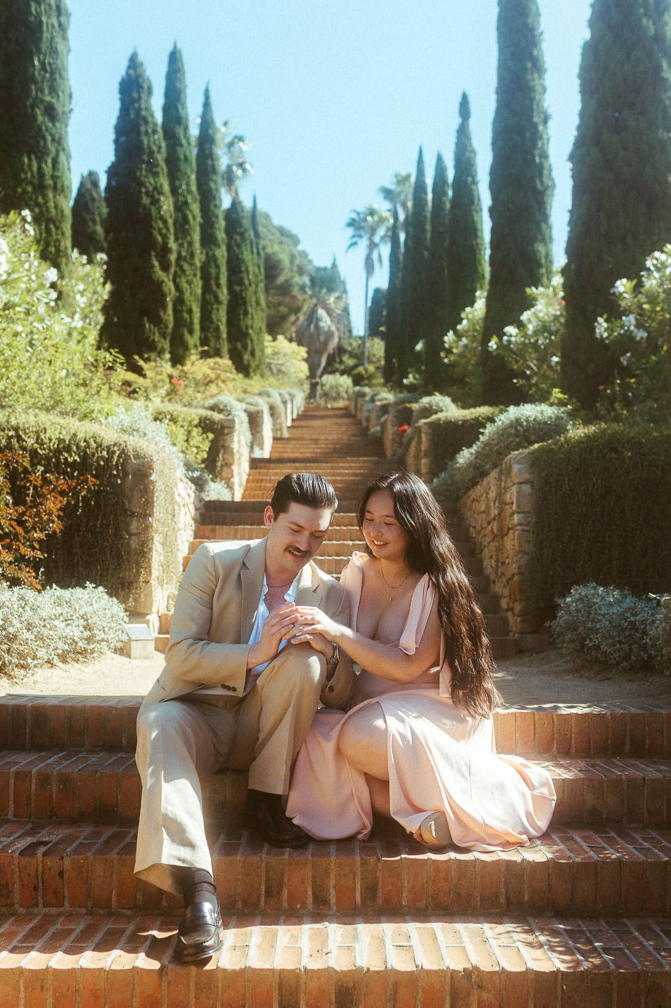 Surprise Proposal Photoshoot in Marimurtra botanical gardens