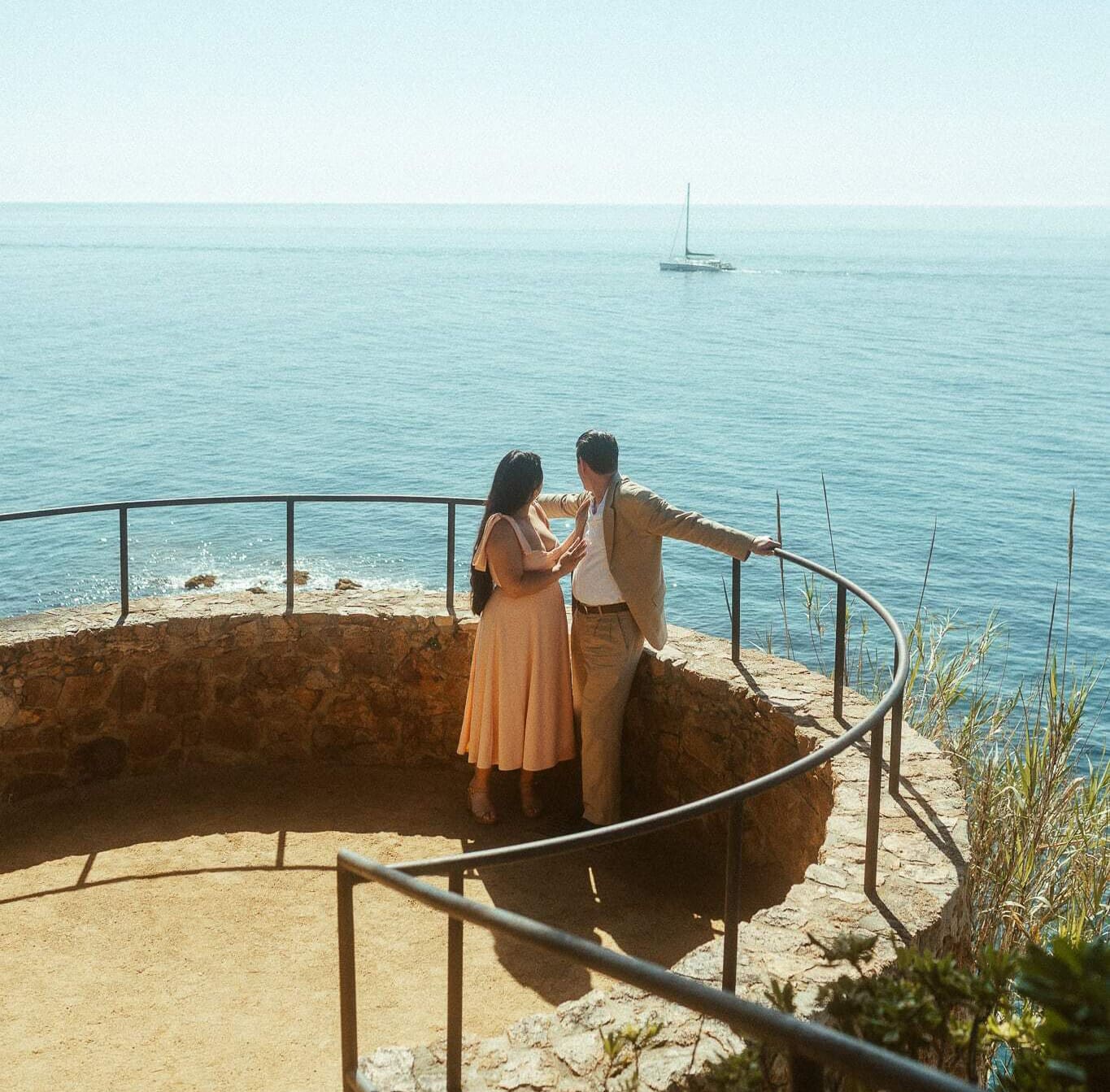 Surprise proposal photoshoot in Costa Brava