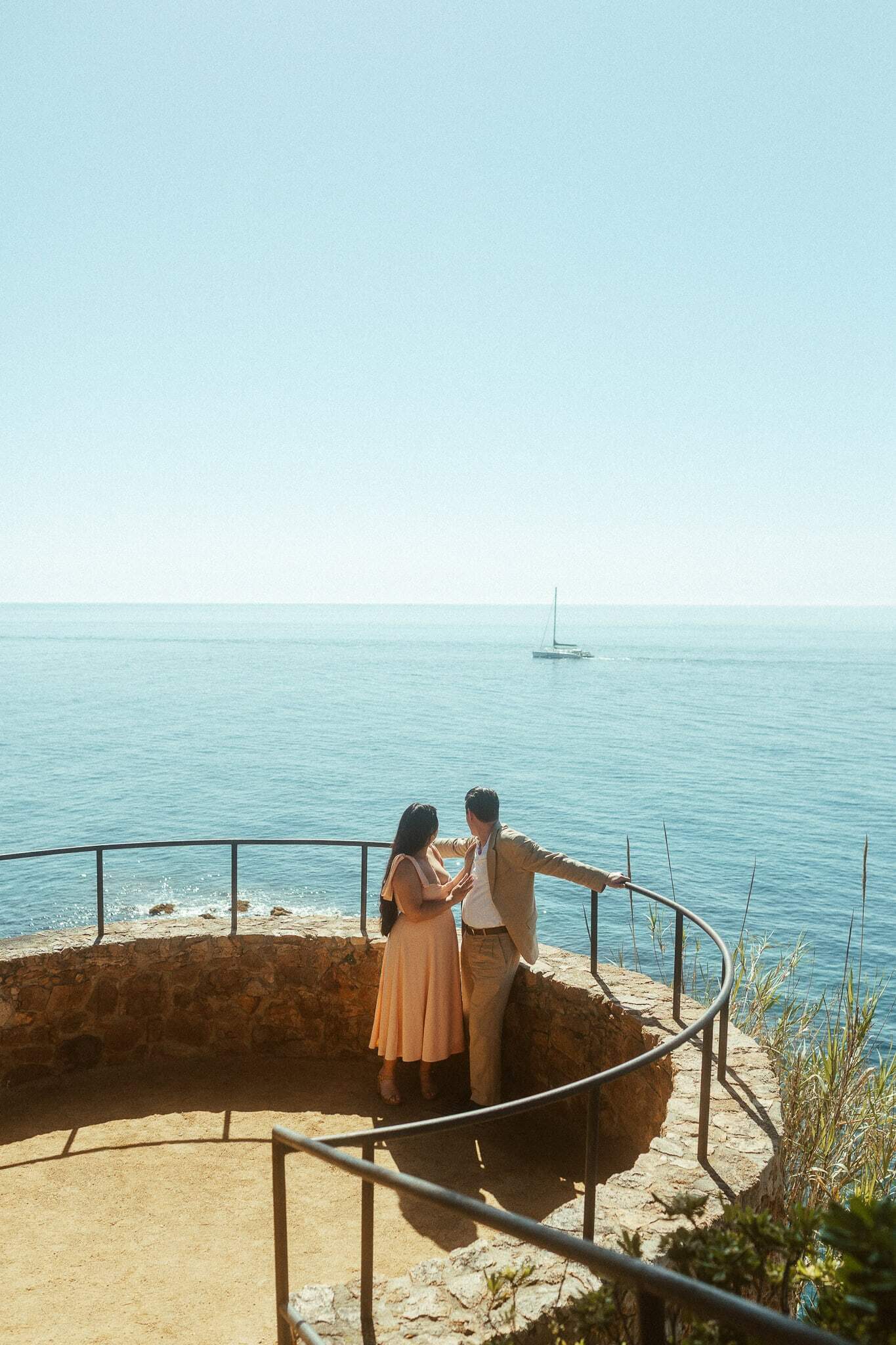 Surprise Proposal Photoshoot in Marimurtra botanical gardens