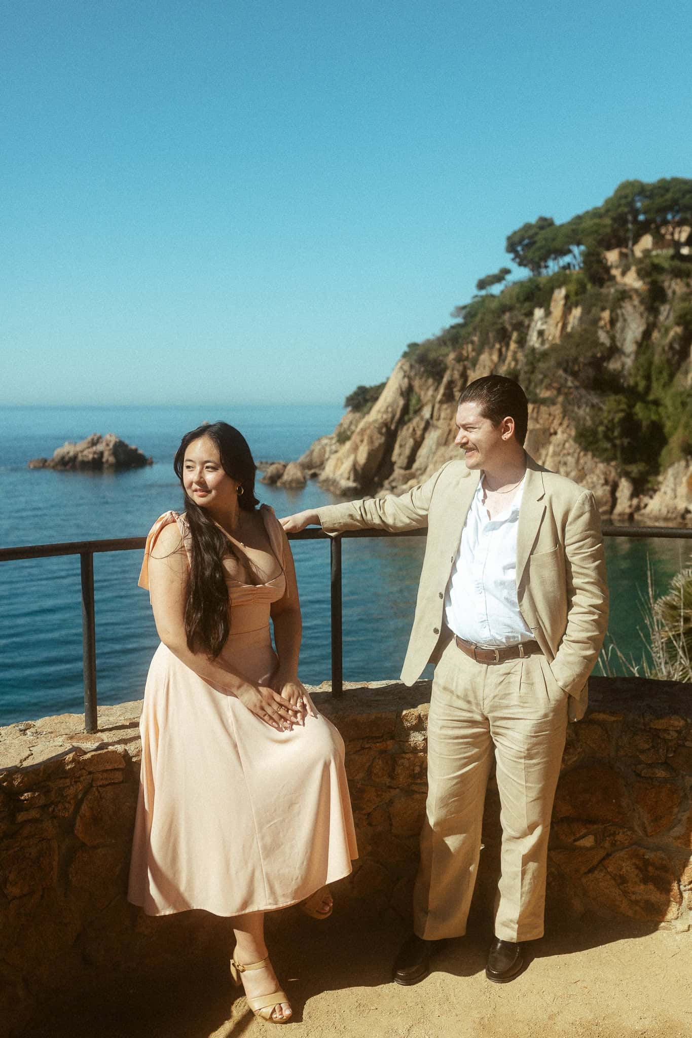 Surprise Proposal Photoshoot in Marimurtra botanical gardens