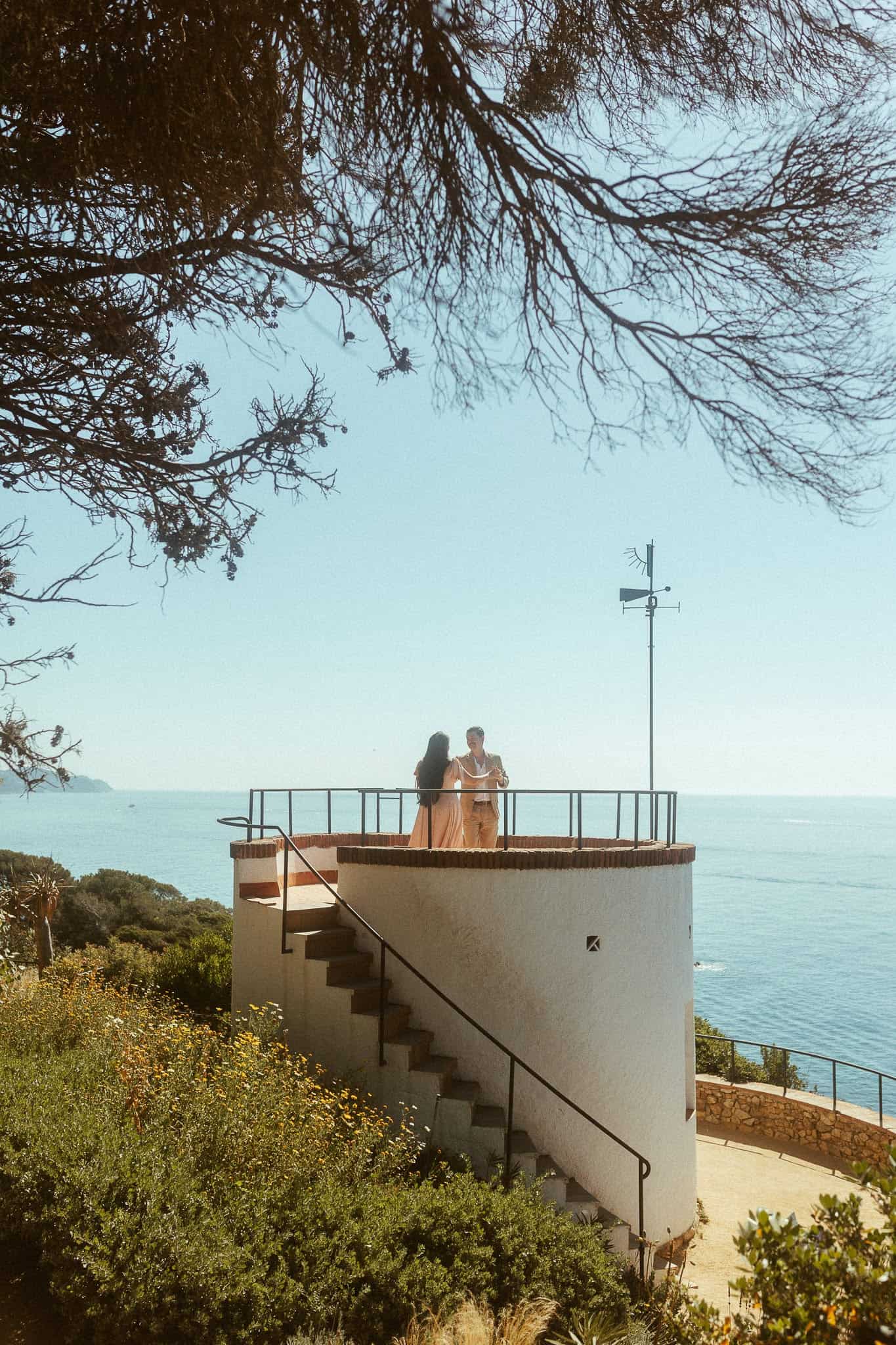 Surprise Proposal Photoshoot in Marimurtra botanical gardens