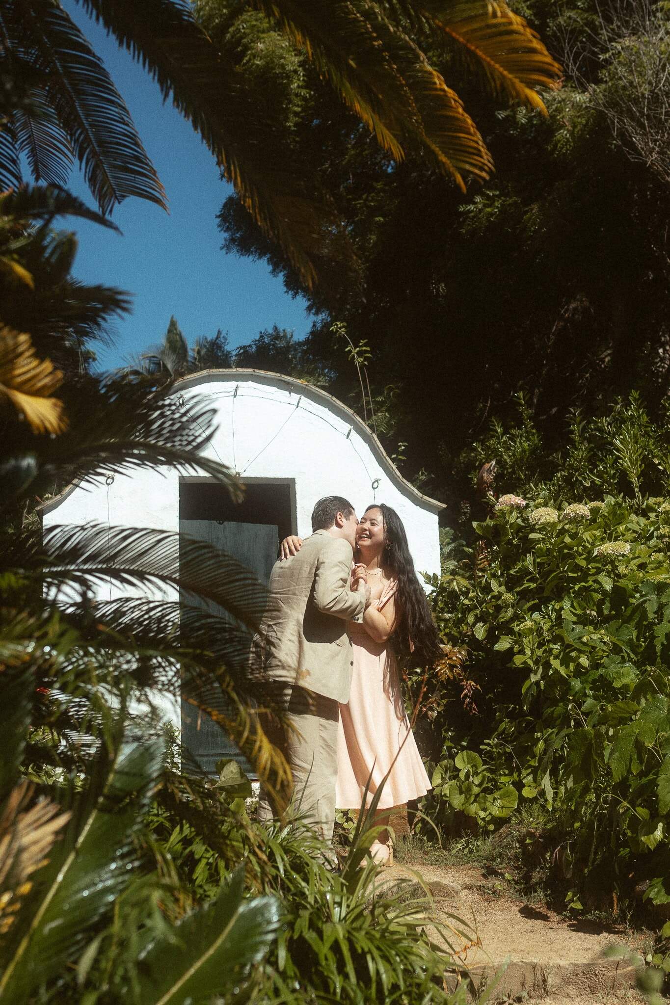 Surprise Proposal Photoshoot in Marimurtra botanical gardens