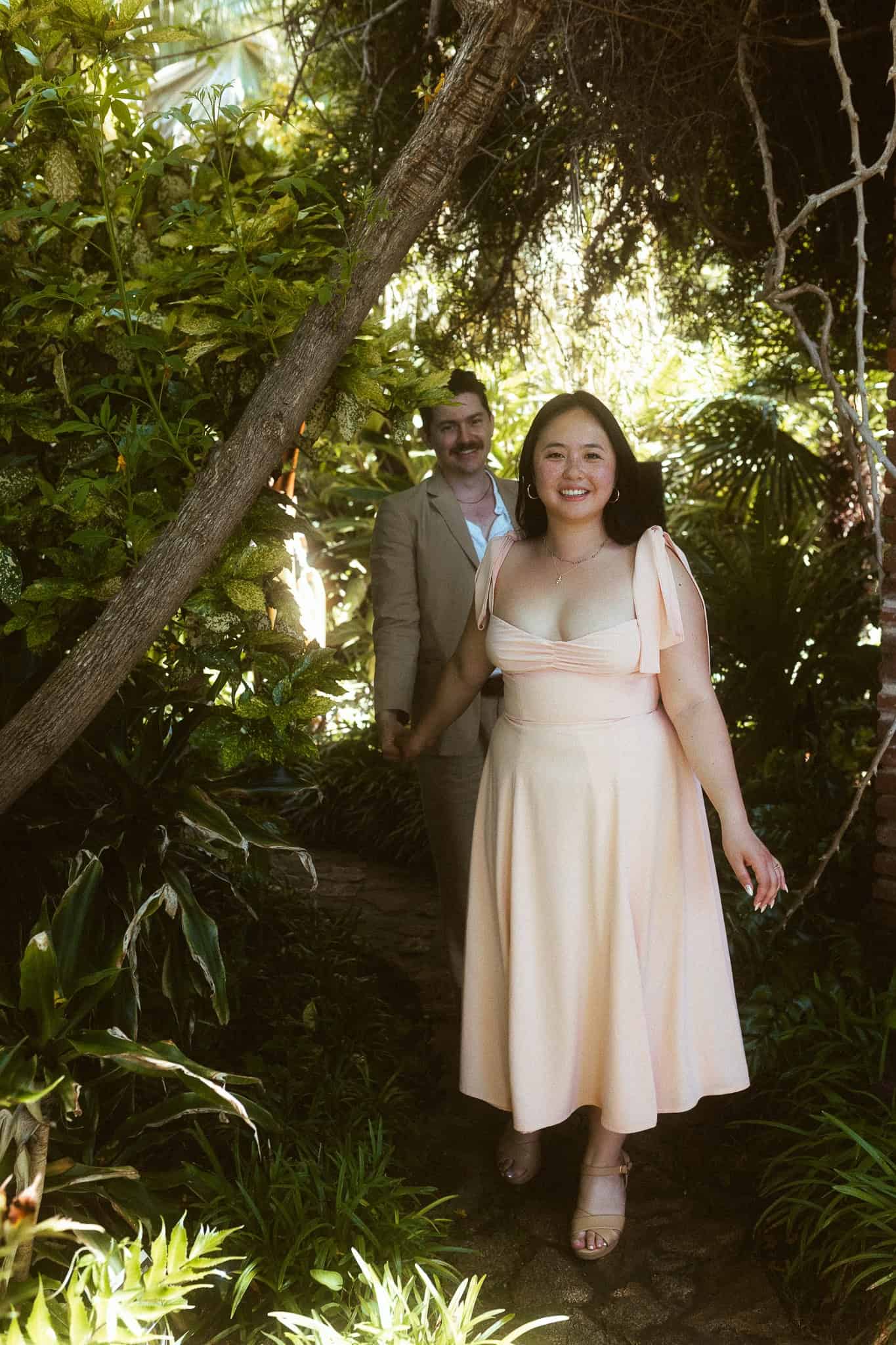 Surprise Proposal Photoshoot in Marimurtra botanical gardens