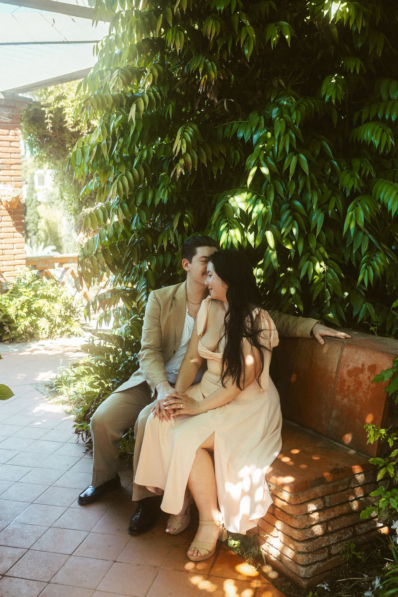 Surprise Proposal Photoshoot in Marimurtra botanical gardens