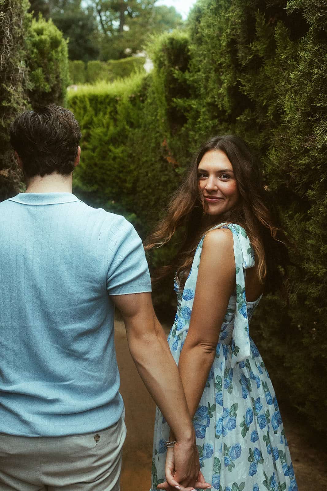 Surprise proposal in Parc del Laberint d’Horta, Barcelona
