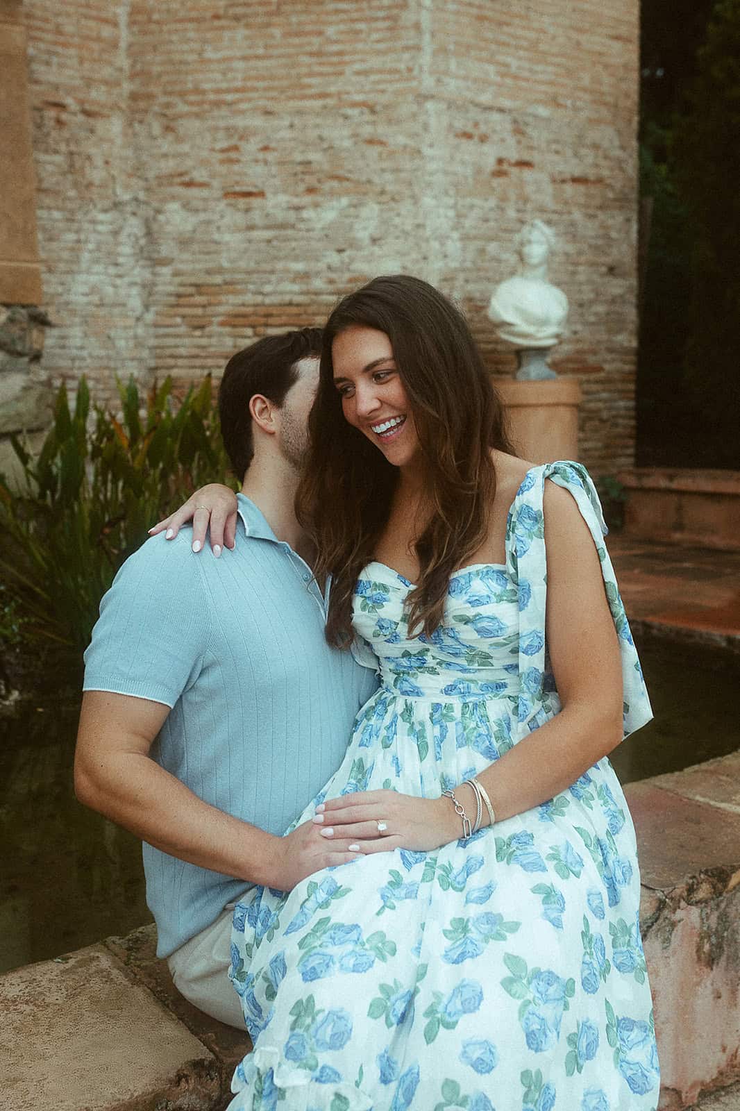 Surprise proposal in Parc del Laberint d’Horta, Barcelona