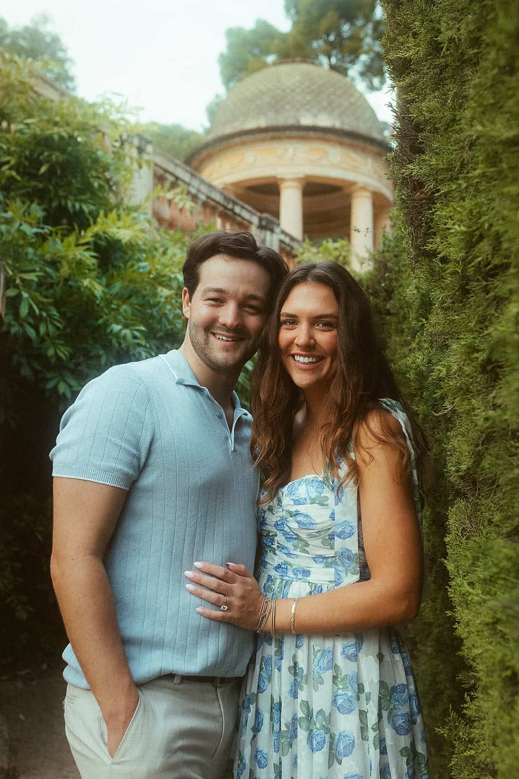Surprise proposal in Parc del Laberint d’Horta, Barcelona