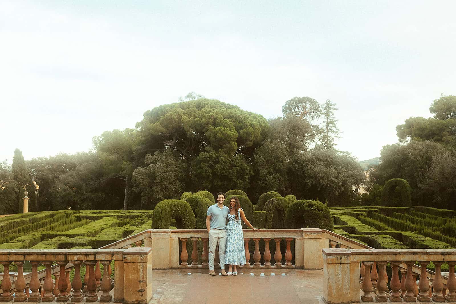 Surprise proposal in Parc del Laberint d’Horta, Barcelona