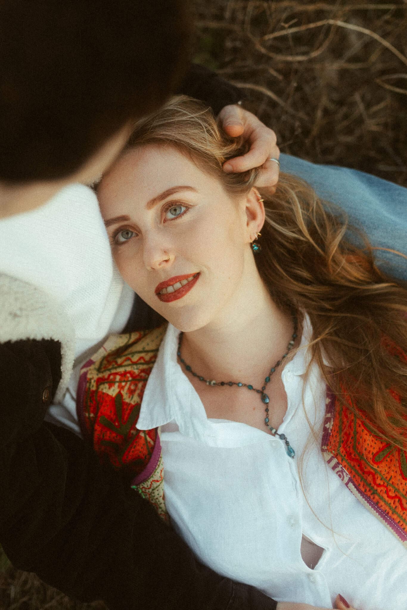 Couples photoshoot in the nature near Montserrat mountains