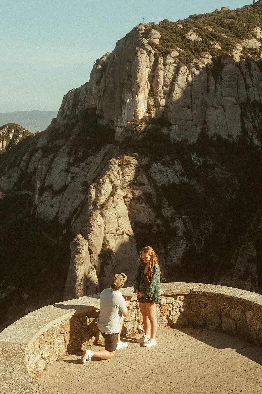 Surprise Pproposal photoshoot in Montserrat mountains
