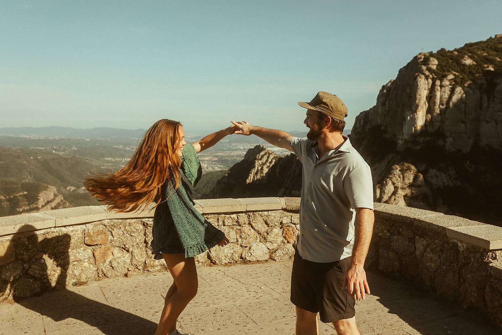 Barcelona Proposal Photographer | Surprise proposal photoshoot at Montserrat