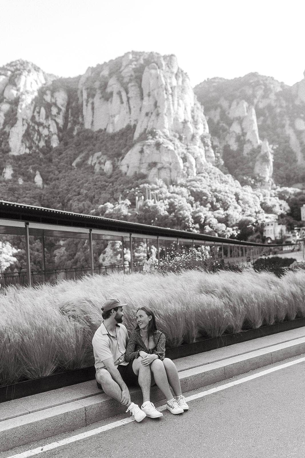 Barcelona Proposal Photographer | Surprise proposal photoshoot at Montserrat