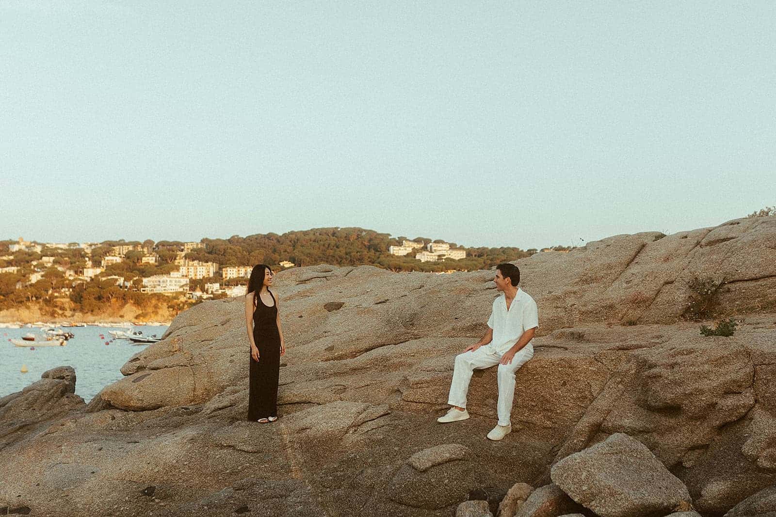 Surprise proposal photoshoot in Calella de Palafrugell