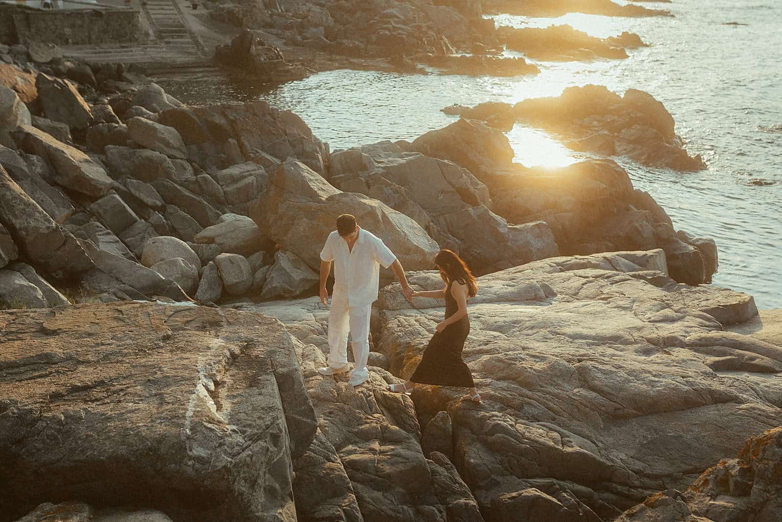 Surprise proposal photoshoot in Calella de Palafrugell
